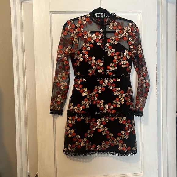 ASOS Sheer Flattering Mini Dress - Picture 3 of 8